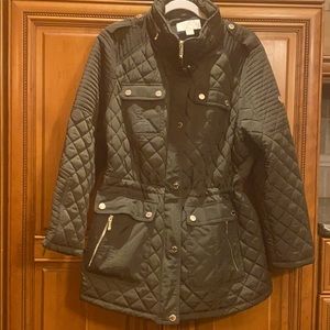 Michael Kors Women’s 1X olive green coat